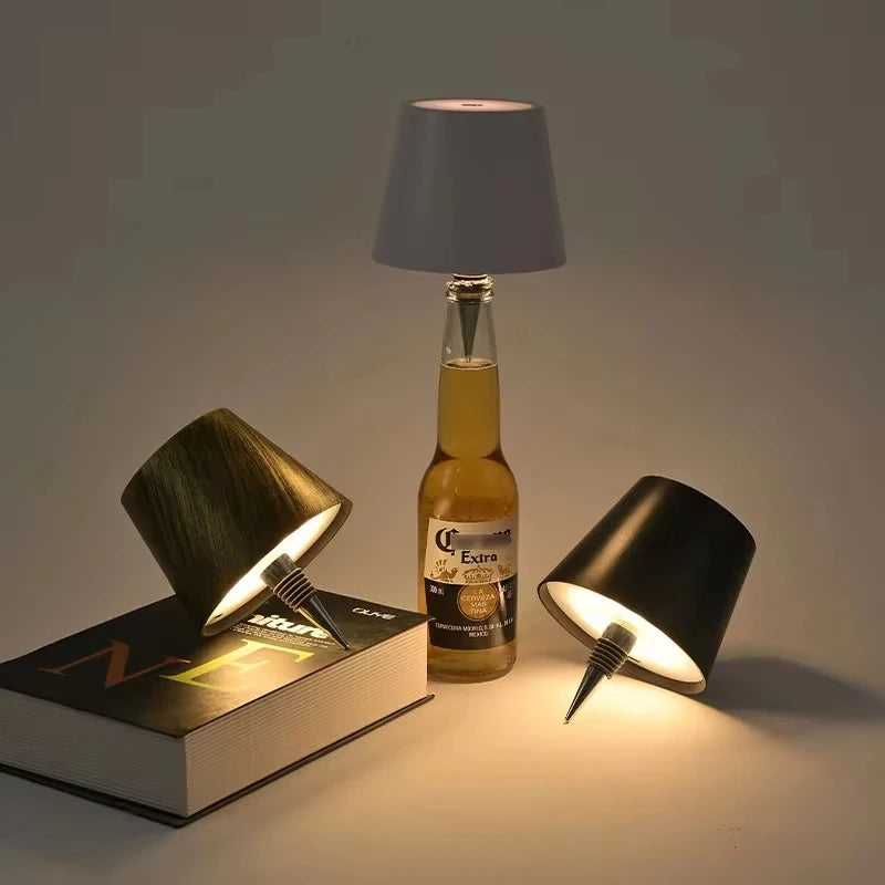 Wine Bottle LED Table Lamp USB Rechargeable Night Light