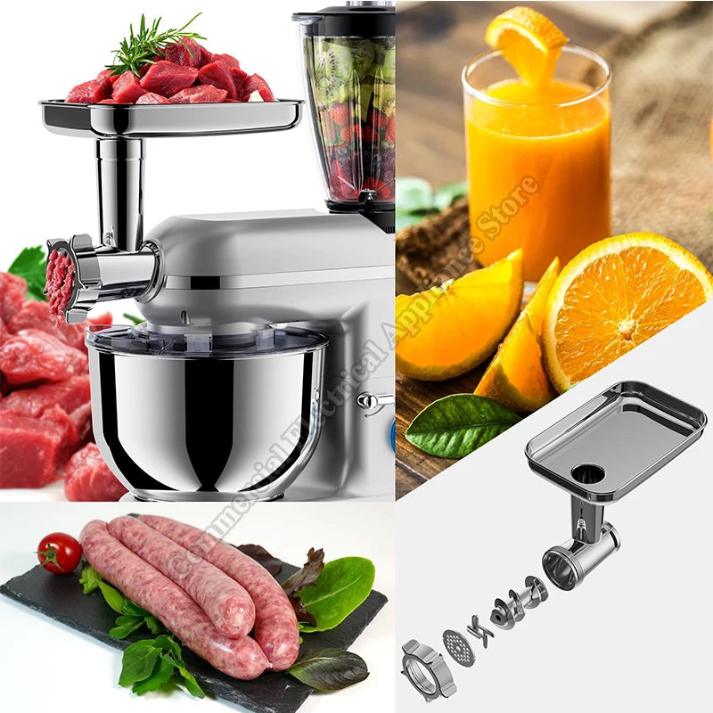Mixer Machine Dough Kneading Five-in-one 5.5L Stand Mixer Shredded Slices Minced Meat Enema Egg Liquid Minced Meat