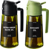 Oil sprayer and dispenser set on a kitchen counter