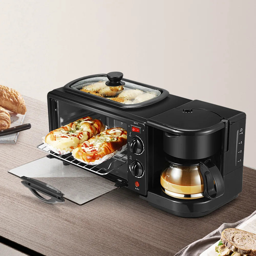 Multifunctional Toaster Electric Oven Breakfast Sandwich Maker Bread Maker Full Automatic Coffee Machine