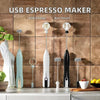Milk frother with storage bracket option