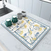 Anti-slip drying mat with rubber base