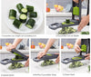 7-blade vegetable slicer, shredder, and grater set