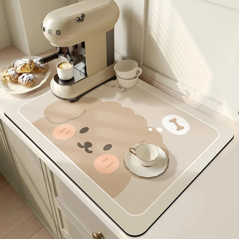 Kitchen Drying Mat Super Absorbent Anti Slip Drain Mat