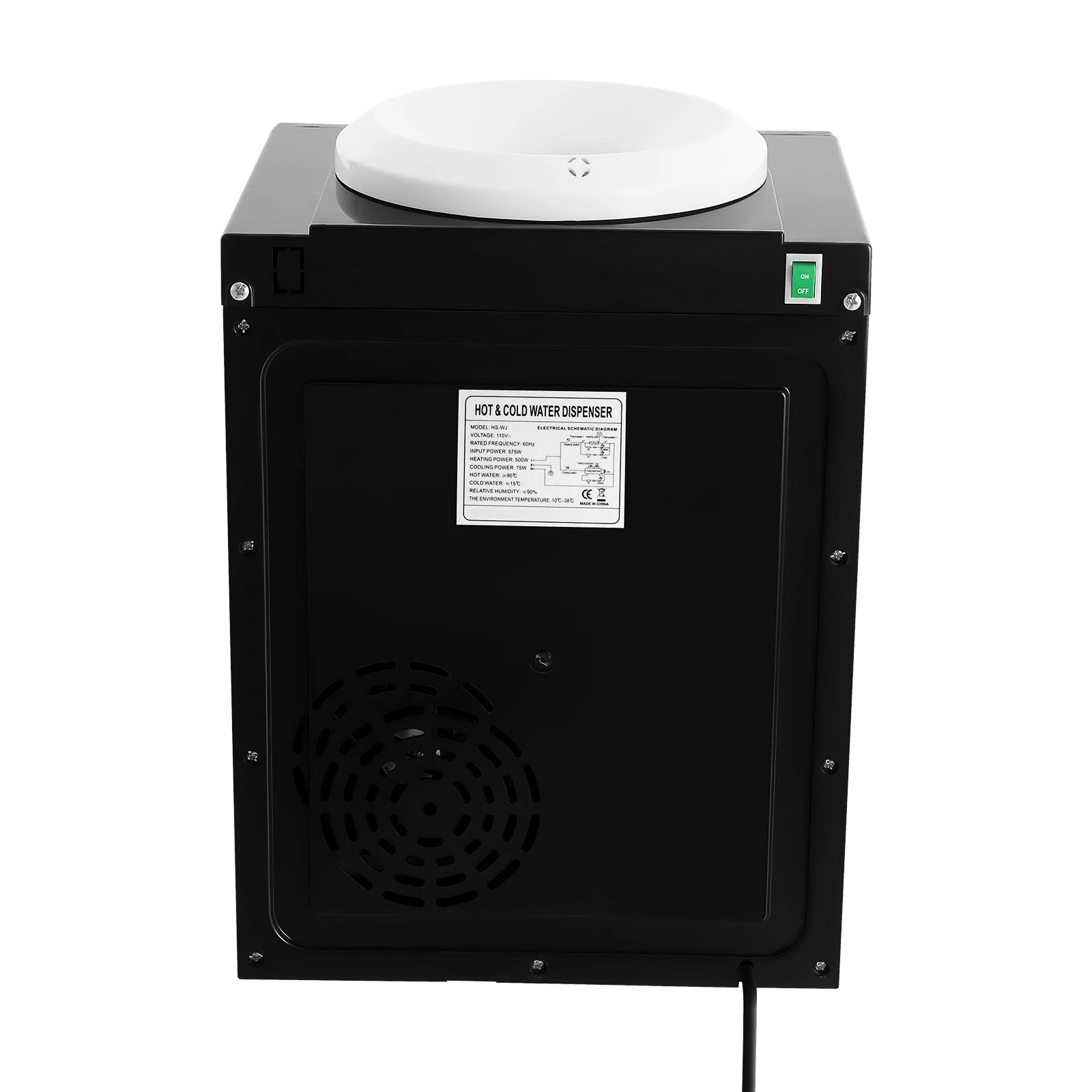 Hot & Cold Water Dispenser Desktop Top Load Machine