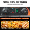 Electric deep fryer with two independent oil tanks