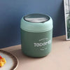 Stainless steel lunch box with lid closed