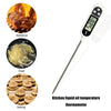 Instant-read food thermometer with LCD display