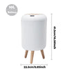 Hands-free automatic waste bin with lid