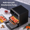 Countertop air fryer oven with viewing window