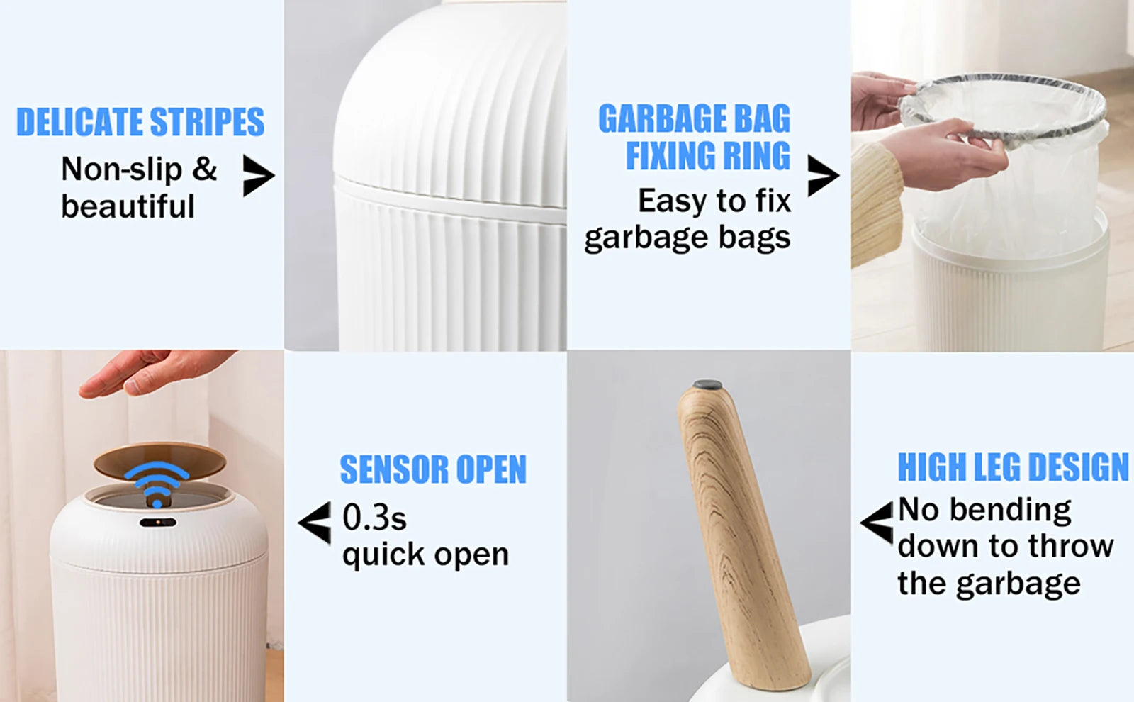 Automatic Sensor Trash Can Motion Lid Bin