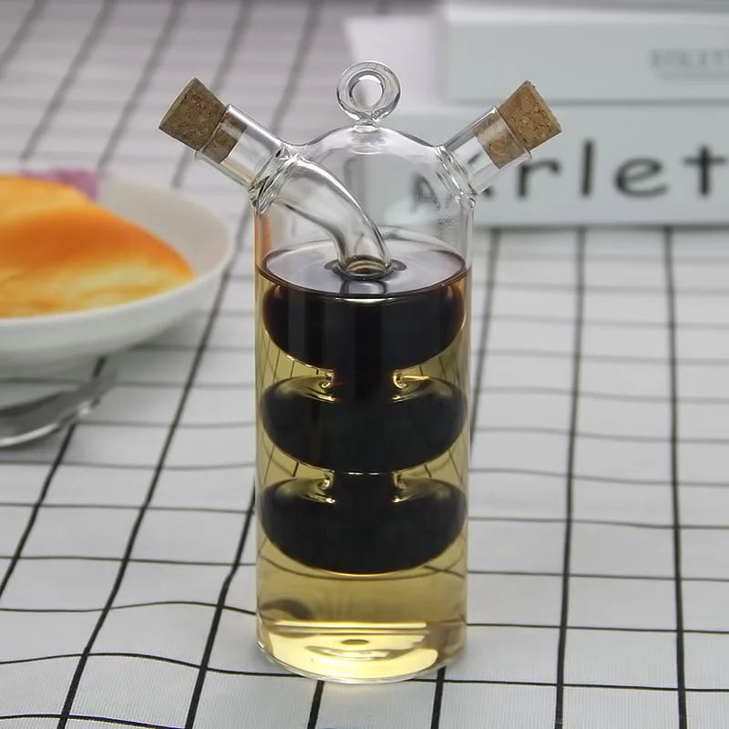 2-in-1 Oil & Vinegar Glass Dispenser