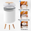 Motion-activated slim trash can for home and office