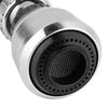 Rotating faucet aerator for kitchen sink