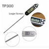 Instant-read food thermometer with LCD display