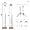 Electric milk frother and egg whisk, USB rechargeable