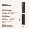 Portable coffee maker compatible with capsules and ground coffee