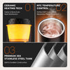 Portable coffee maker compatible with capsules and ground coffee
