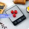 Compact digital food scale for baking and meal prep