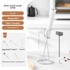 Compact electric milk frother for the counter
