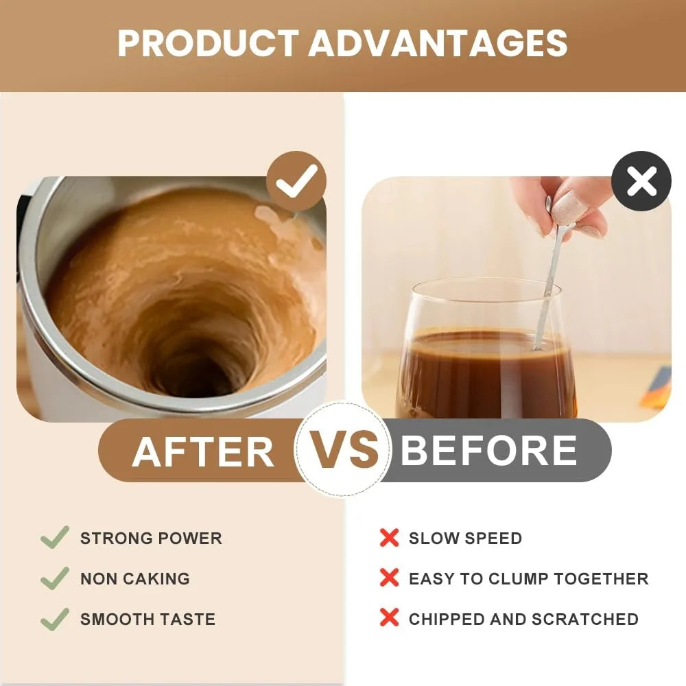 Self Stirring Coffee Mug Rechargeable Mixing Cup