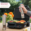 Electric seasoning grinder set with adjustable coarseness