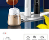 Electric milk frother with interchangeable beater heads
