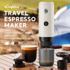 Portable espresso maker for capsules and ground coffee