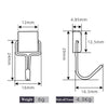 Strong neodymium magnetic hooks for metal surfaces