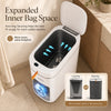 Joybos Smart Trash Can with Auto-Lining, Touchless Sensor Garbage Bin + Free Drawstring Bags, No-Mess Pull & Lift Wastebasket
