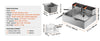 Electric deep fryer with two independent oil tanks
