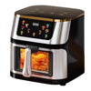 10L Air Fryer Beelicious 8-In-One 10QT Air Fryer with Viewing Window Shake Reminder 450F Digital Air Fryer with Flavor-Lock Tec