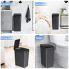 12L touchless motion sensor trash can for kitchen and bathroom