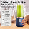 Portable blender bottle used to make baby food puree