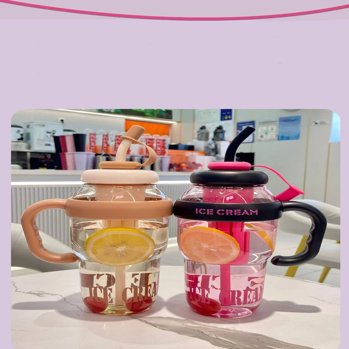 1300ml Kids Water Bottle Leakproof Straw Cup
