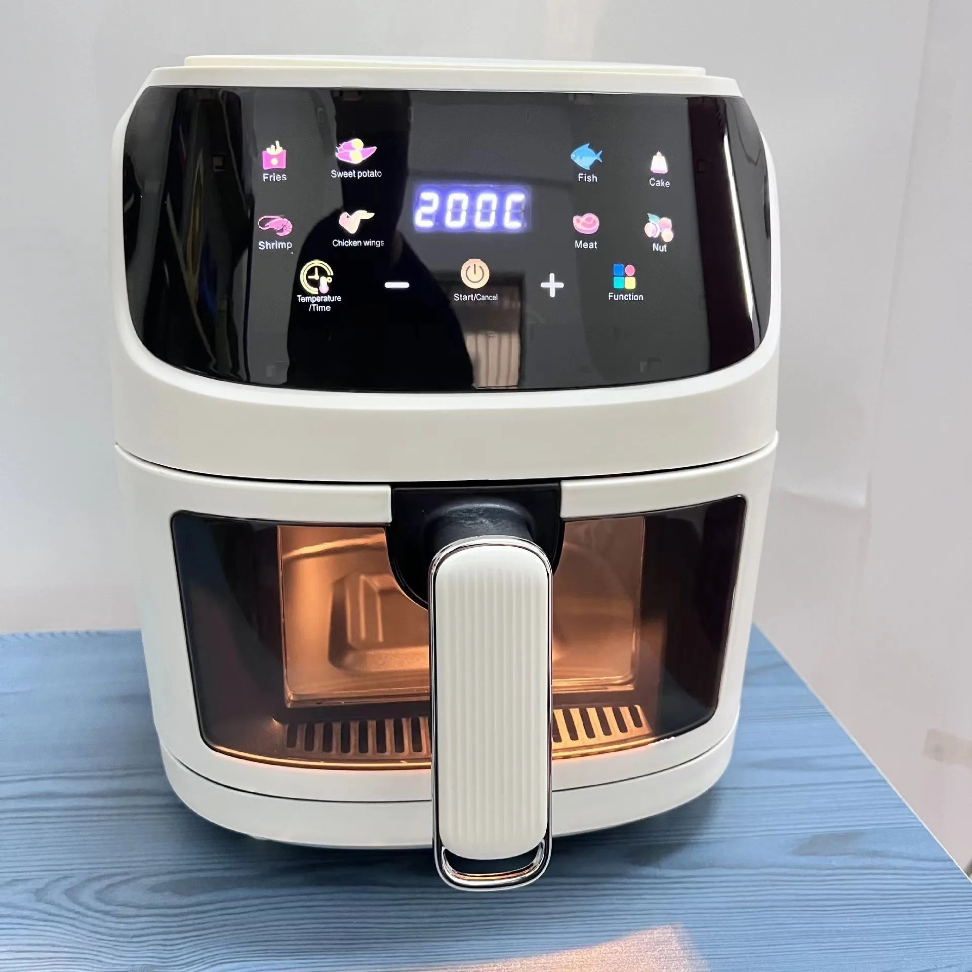 8L Airfryer Large Capacity Smart Touch Oven Visual Multifunctional Air Electric Fryer Electric Fryer French Fry Machine