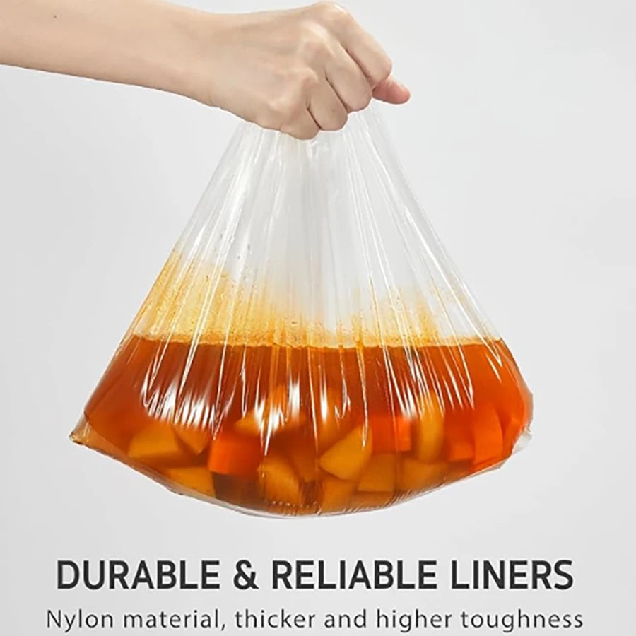 Slow Cooker Liners Fits 3-8 Quarts 13" x 21" Disposable Pot Liners Suitable for Oval & Round & Retangular Pot BPA Free