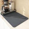 Super absorbent kitchen dish drying mat