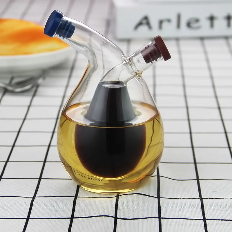 2-in-1 Oil & Vinegar Glass Dispenser