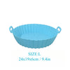 Non-stick silicone air fryer liner that doubles as a cake pan