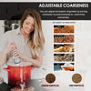 Battery electric pepper grinder with LED light
