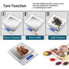 Compact digital scale with 0.1g precision and backlit LCD