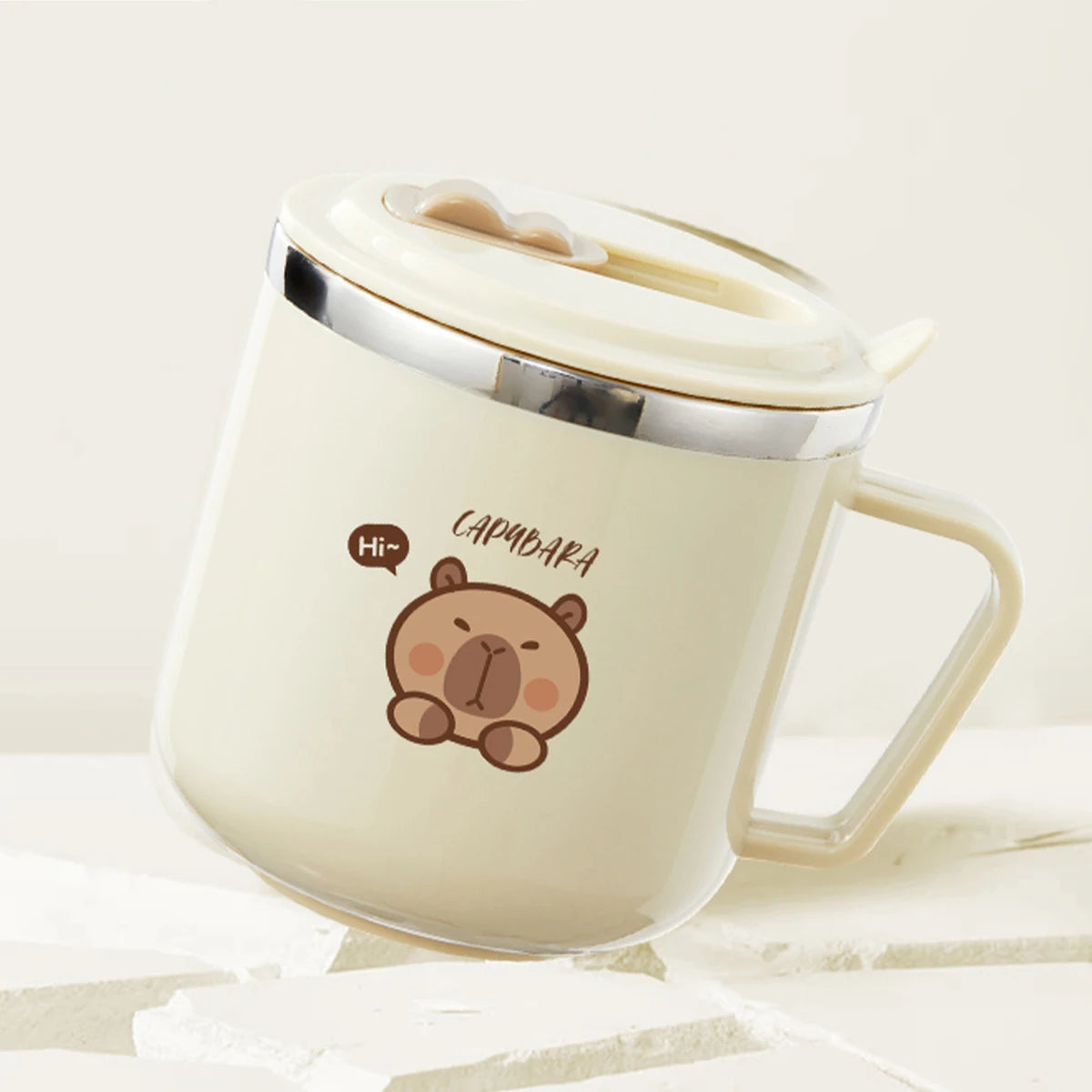 Capybara Kids Insulated Straw Water Bottle 270ml