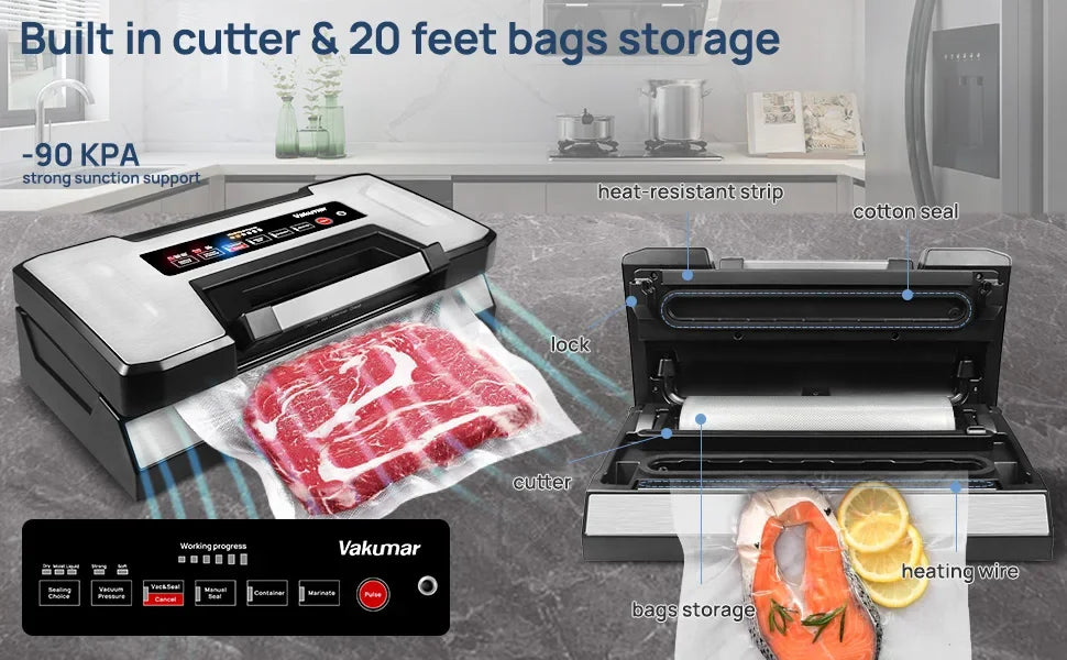 Vacuum Sealer Machine Food Storage Vacuum Pack Machine