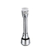 Rotating kitchen faucet aerator and water-saving sprayer