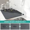 Absorbent countertop drain mat for dishes and cups