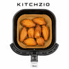 16cm square paper liner in use inside an air fryer basket